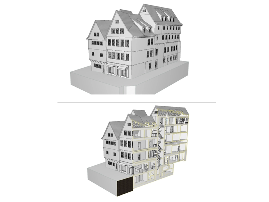 CAD Daten Laserscannen Denkmal
