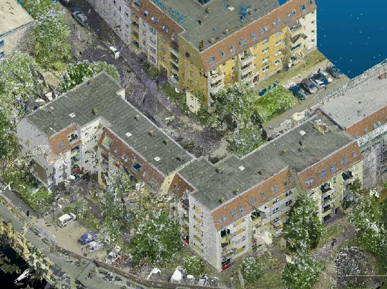 PPunktewolke Laserscan Wohngebäude